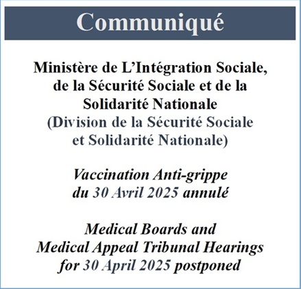 Communique 30 April 2025